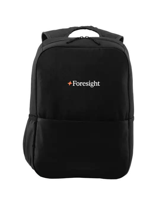 Access Square Laptop Black Backpack w/Foresight Logo