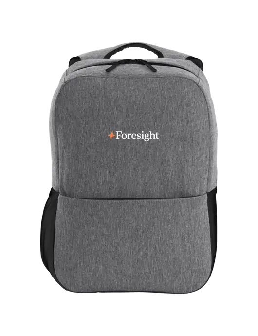 Access Square Laptop Graphite Heather/Black Backpack w/Foresight Logo