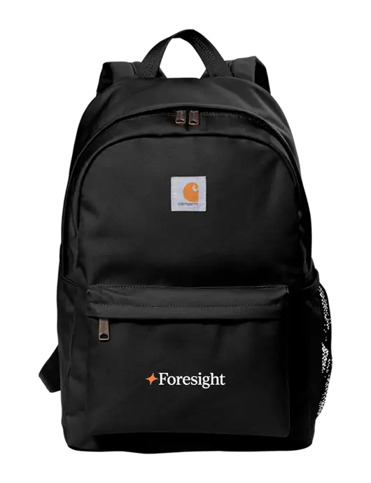 Carhartt Black Canvas Backpack w/Foresight Logo