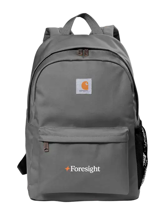 Carhartt Grey Canvas Backpack w/Foresight Logo