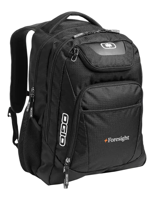 OGIO Black/Silver Excelsior Laptop Backpack w/Foresight Logo