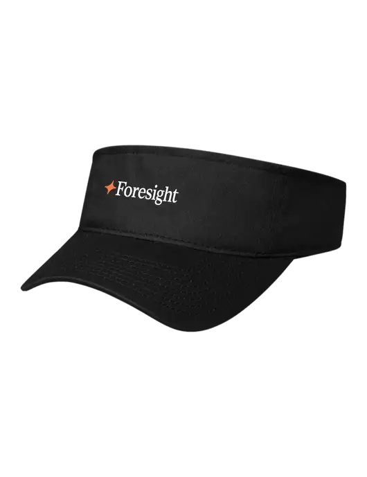 Black Cap Visor w/Foresight Logo