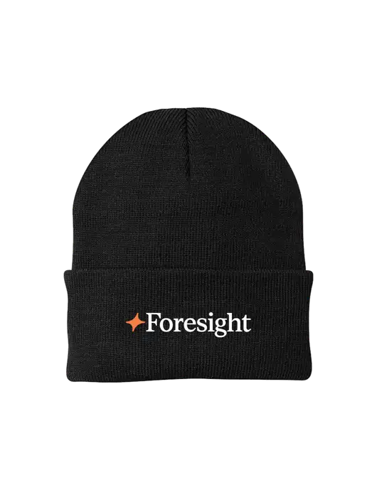 Black Knit Cap w/Foresight Logo