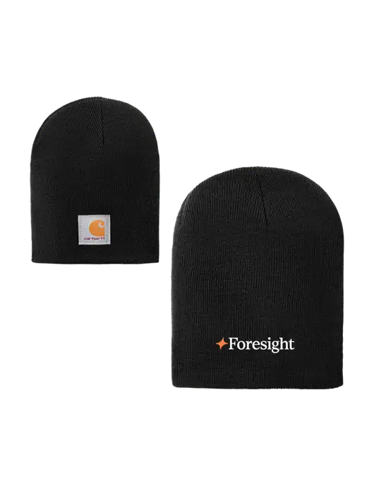 Carhartt Black Acrylic Knit Hat w/Foresight Logo