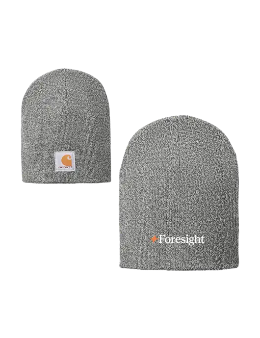 Carhartt Medium Grey Heather Acrylic Knit Hat w/Foresight Logo