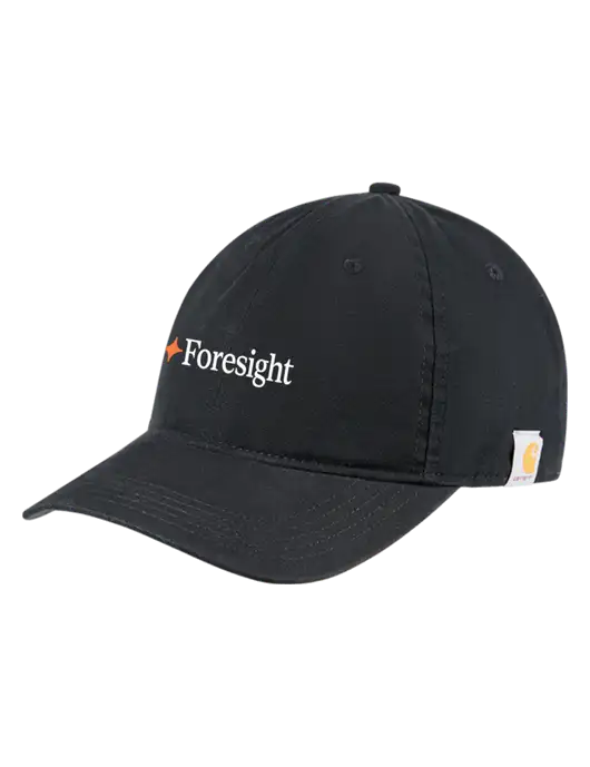 Carhartt Black Cotton Canvas Cap w/Foresight Logo