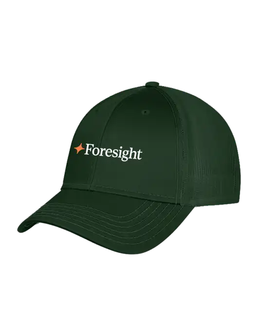 Dark Green Mesh Trucker Cap Snap Back w/Foresight Logo